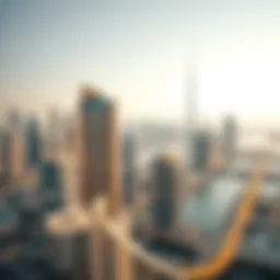 A stunning view of Dubai's skyline showcasing luxurious apartments