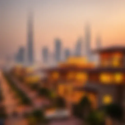 Dubai skyline showcasing luxury properties