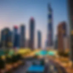 Stunning skyline view of Executive Towers