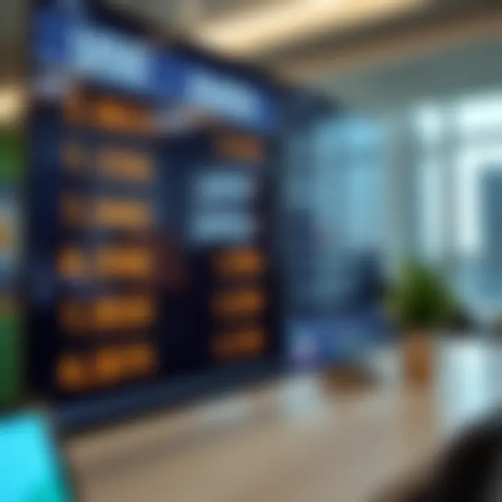 Currency exchange rates displayed on a screen